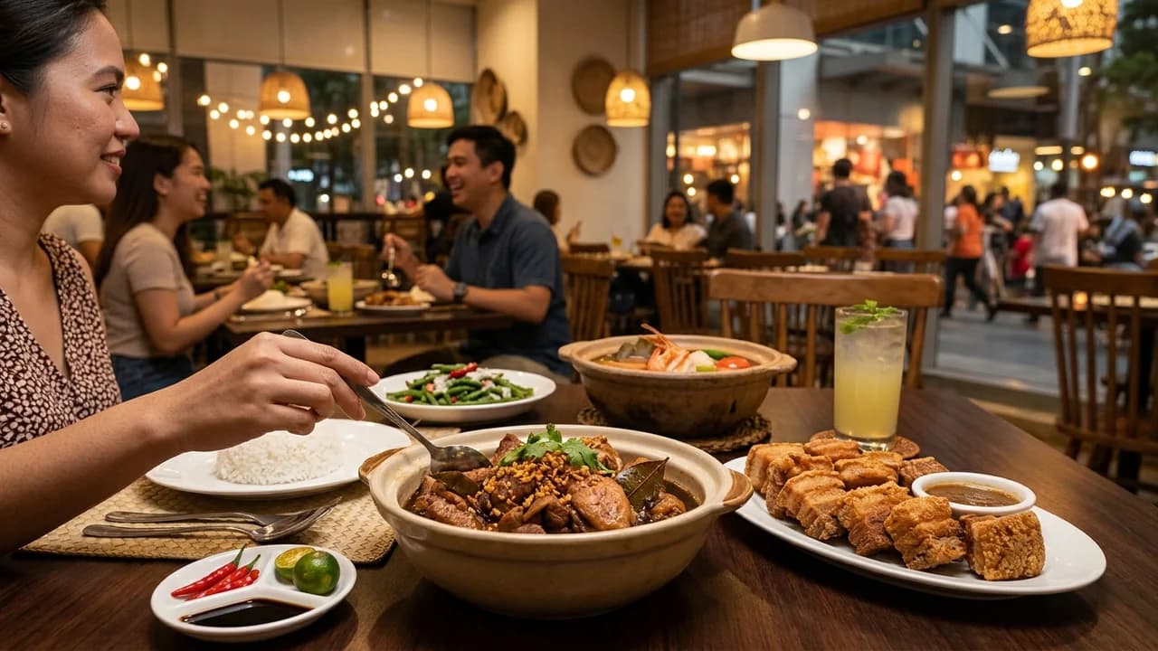 Authentic local cuisine dining experience in Manila