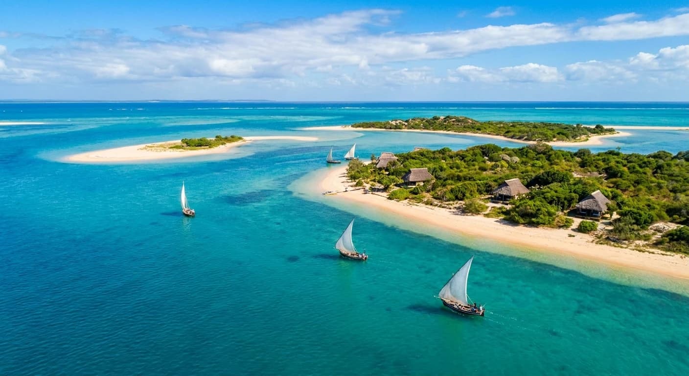 Turquoise waters of the Bazaruto Archipelago, Mozambique