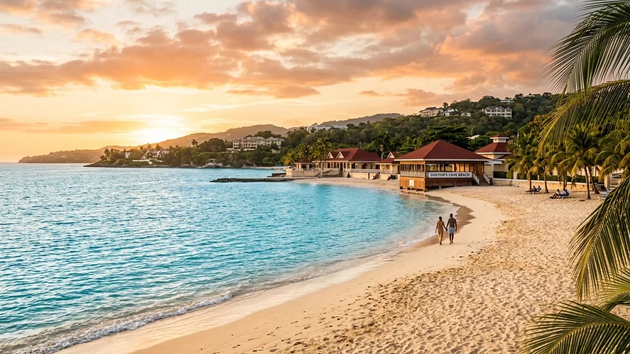 Iconic landmark in Montego Bay, Jamaica at golden hour