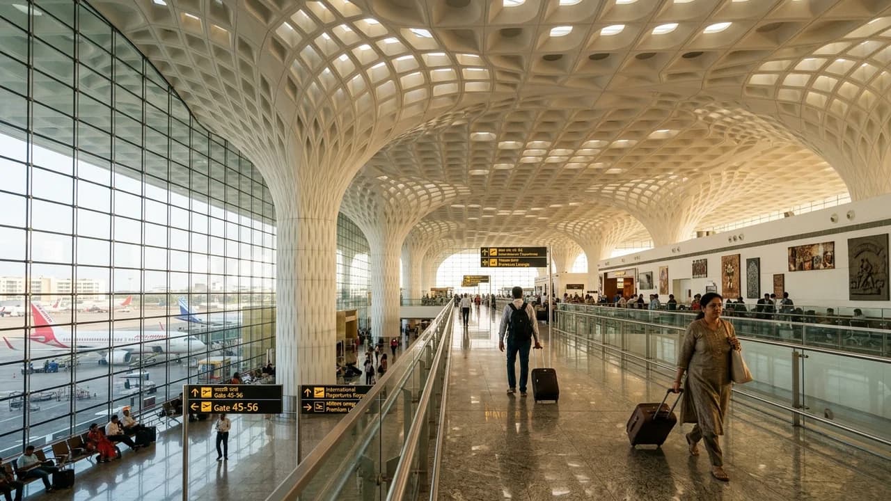 International terminal interior at Mumbai airport