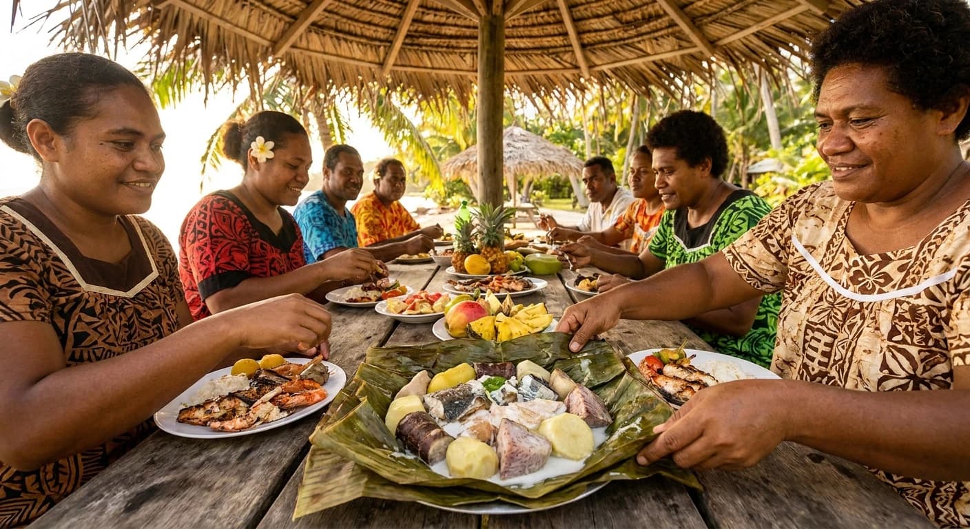 French-Melanesian cuisine and bougna