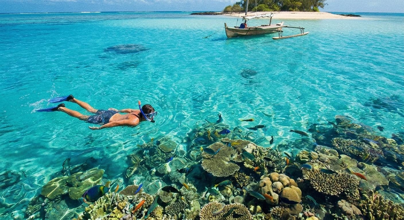 New Caledonia lagoon snorkeling