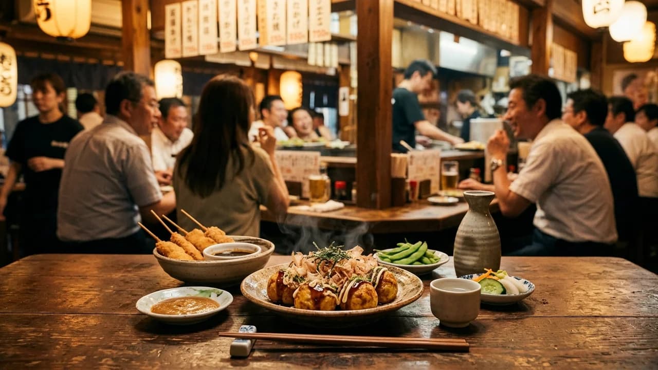 Authentic local cuisine dining experience in Osaka