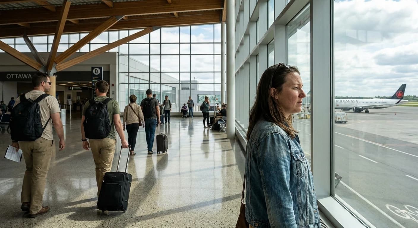 Ottawa Macdonald-Cartier International Airport modern terminal interior