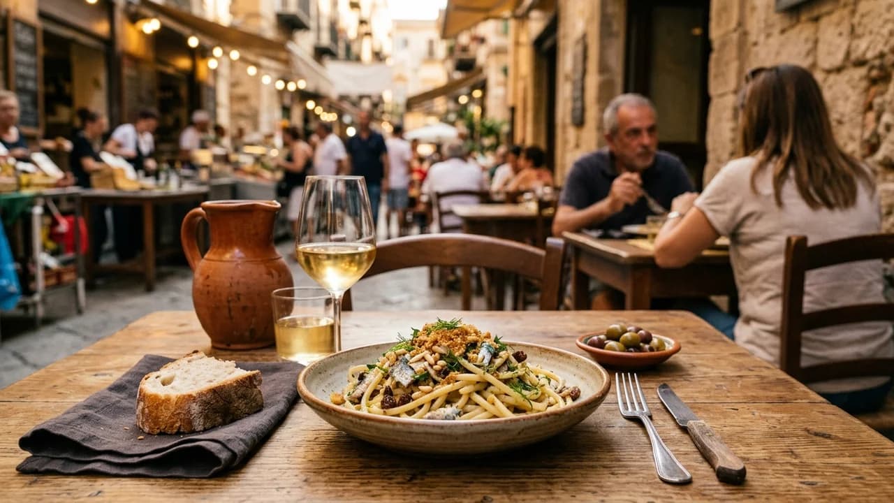 Authentic local cuisine dining experience in Palermo