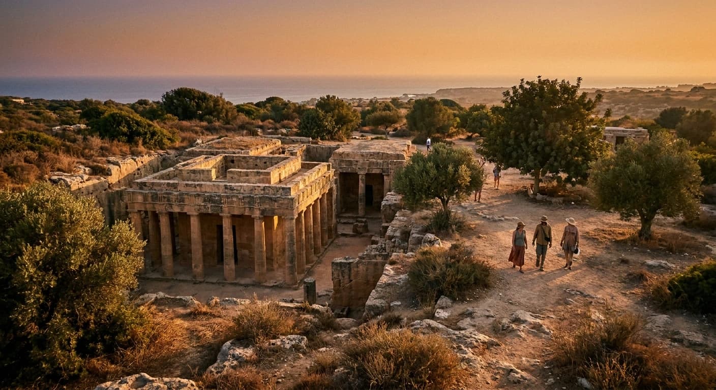 Ancient Roman mosaics at Kato Paphos Archaeological Park UNESCO World Heritage Site