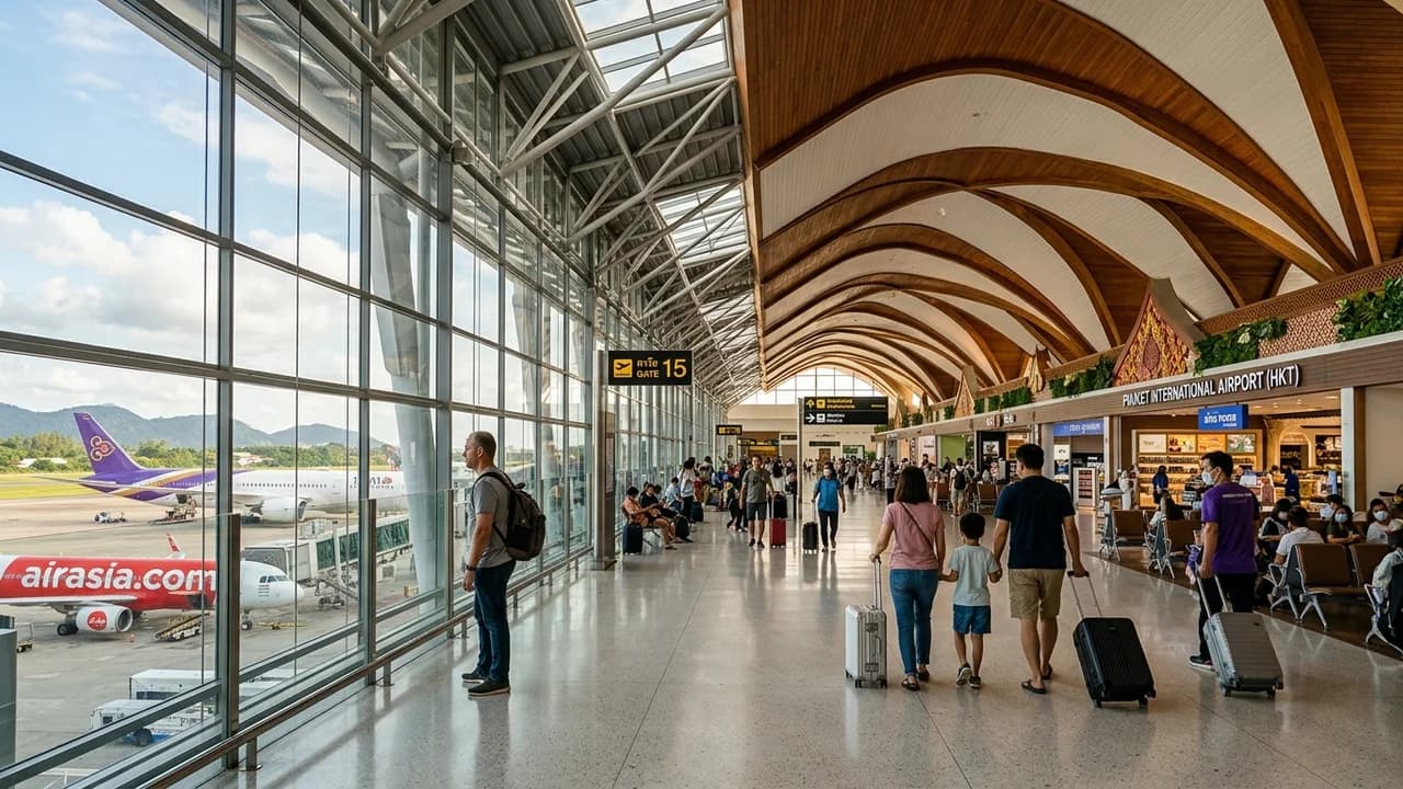 International terminal interior at Phuket airport