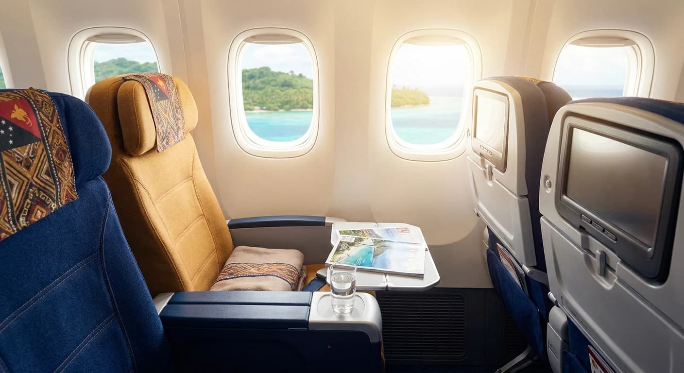 Air Niugini business class cabin