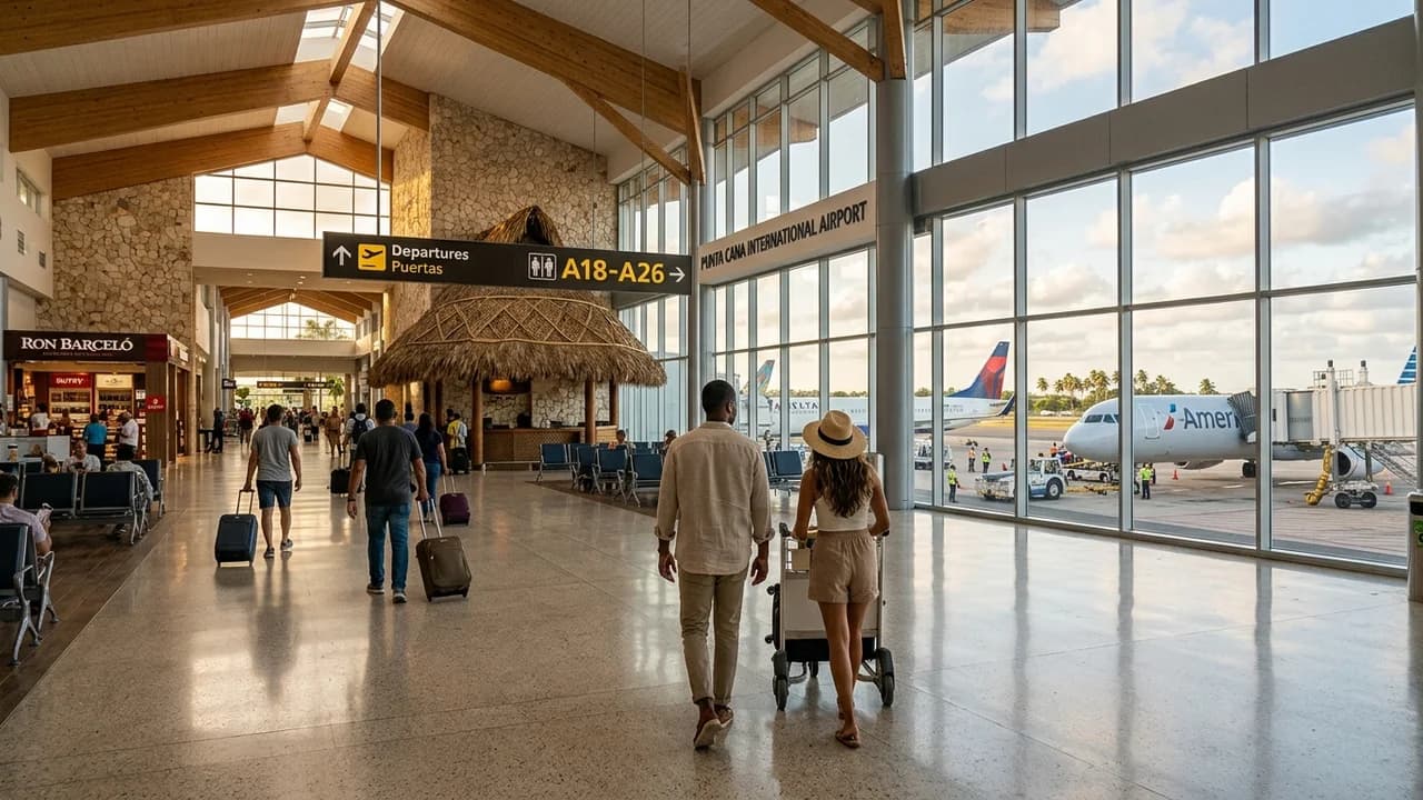 International terminal interior at Punta Cana airport