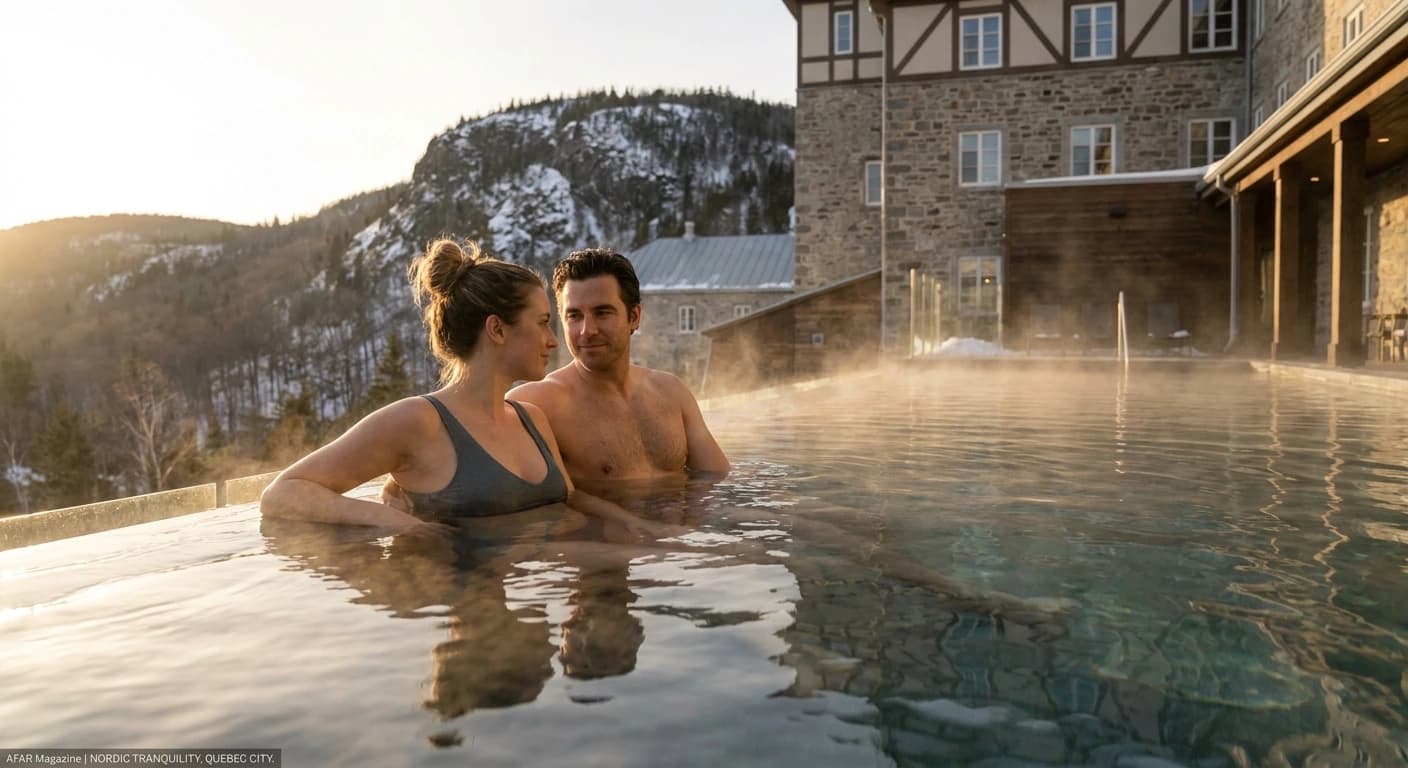 Charming artisan boutiques and luxury leisure district along Rue du Petit-Champlain in Quebec City