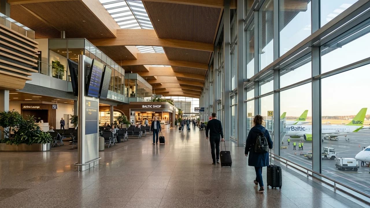 International terminal interior at Riga airport