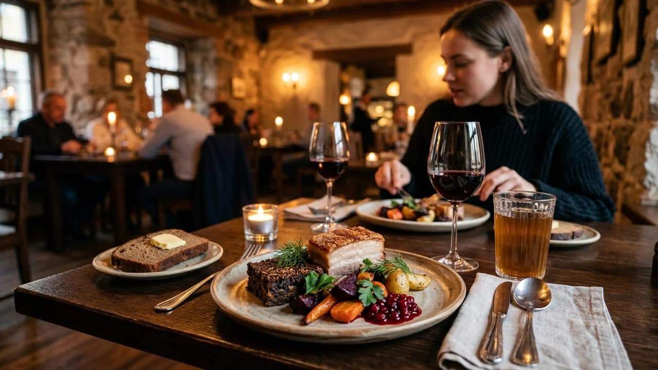 Authentic local cuisine dining experience in Riga