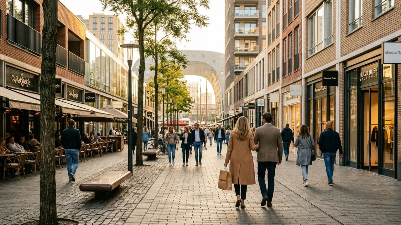 Premium shopping and leisure district in Rotterdam