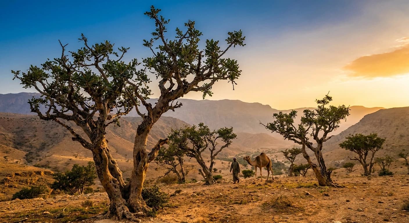 Ancient frankincense trees in Dhofar region
