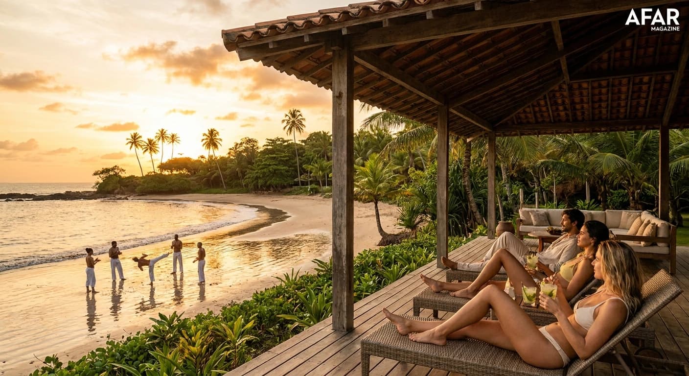 Luxury beachfront resort and Baía de Todos os Santos bay views in Salvador, Brazil