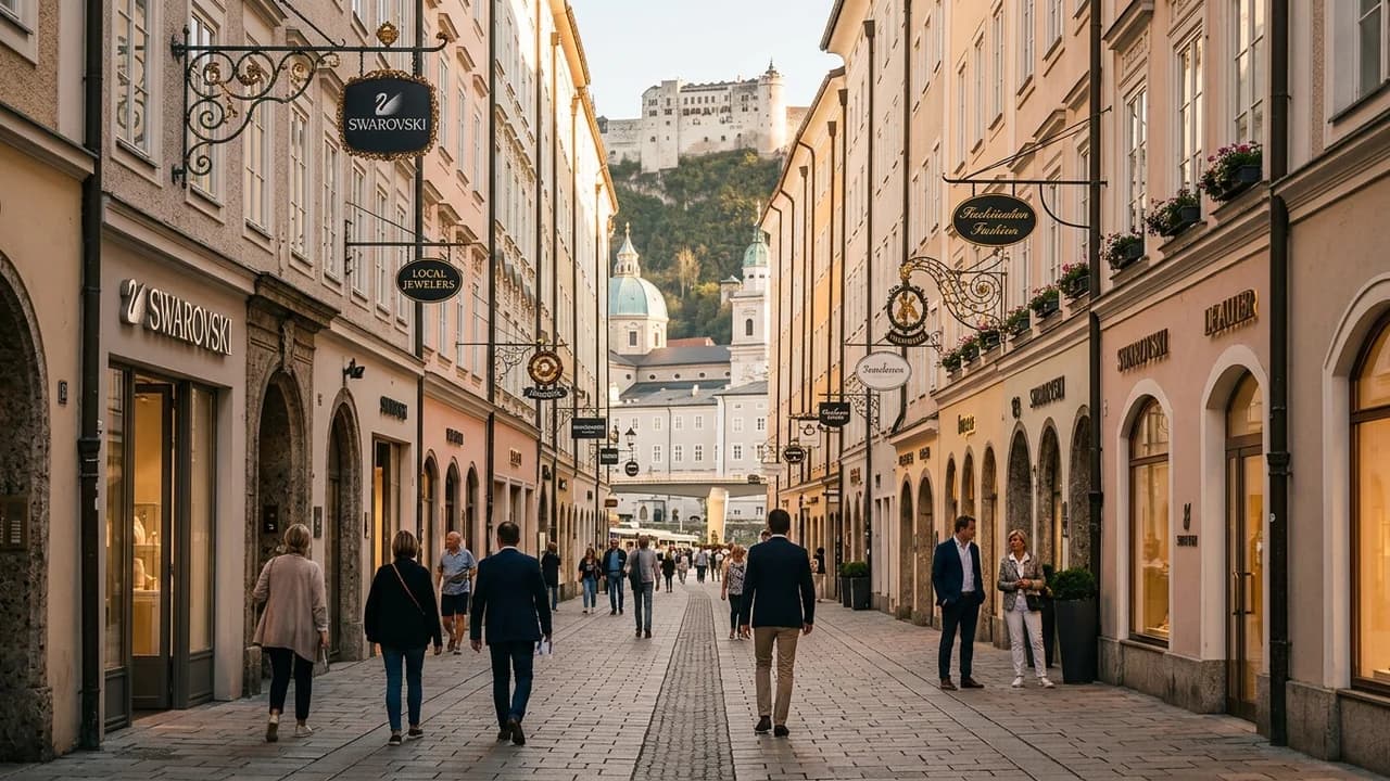Premium shopping and leisure district in Salzburg