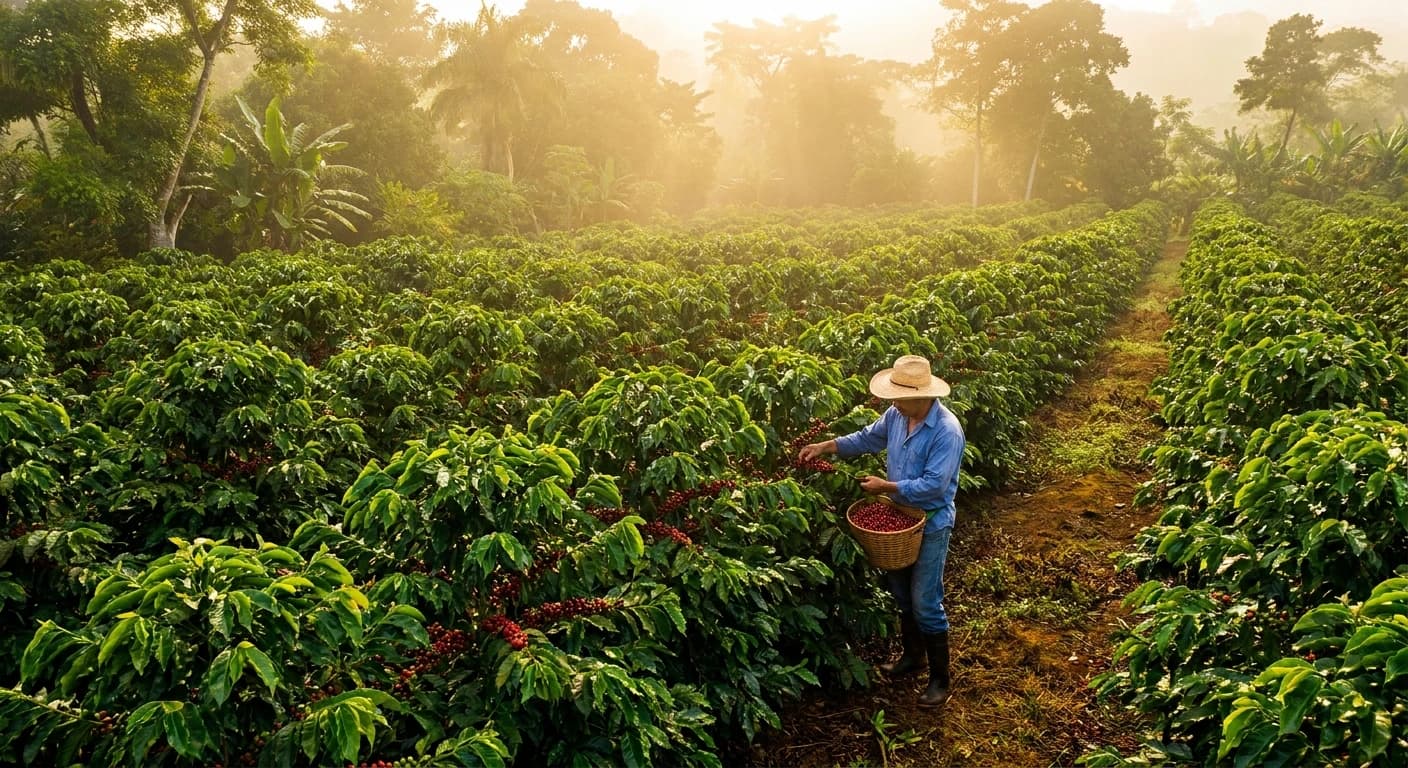 Costa Rican coffee plantation