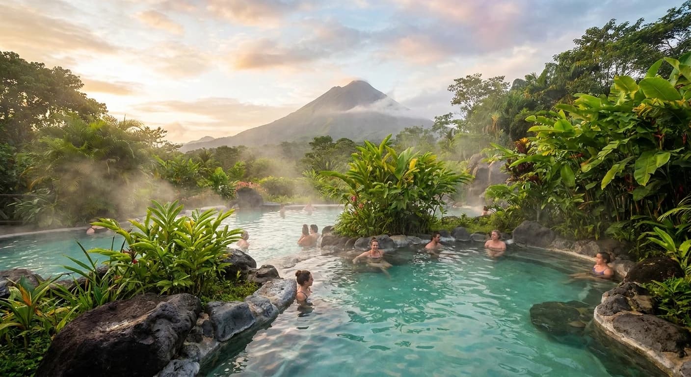 Arenal volcano hot springs