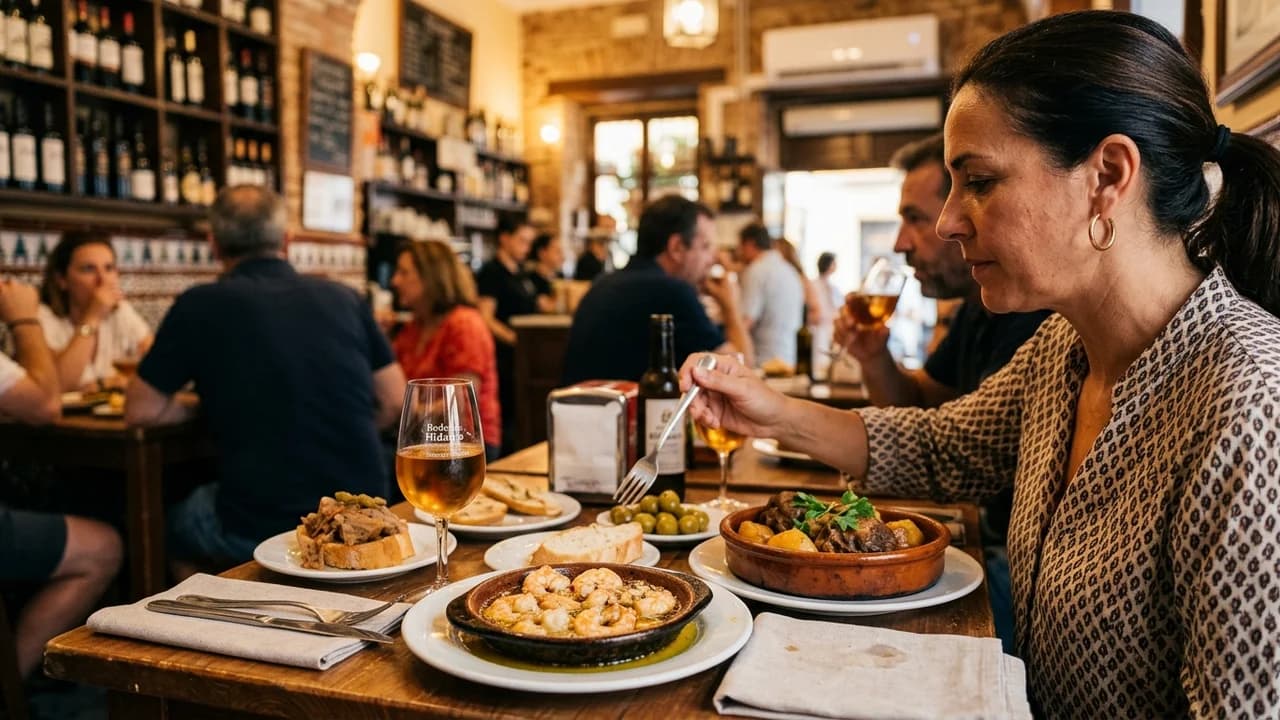 Authentic local cuisine dining experience in Seville