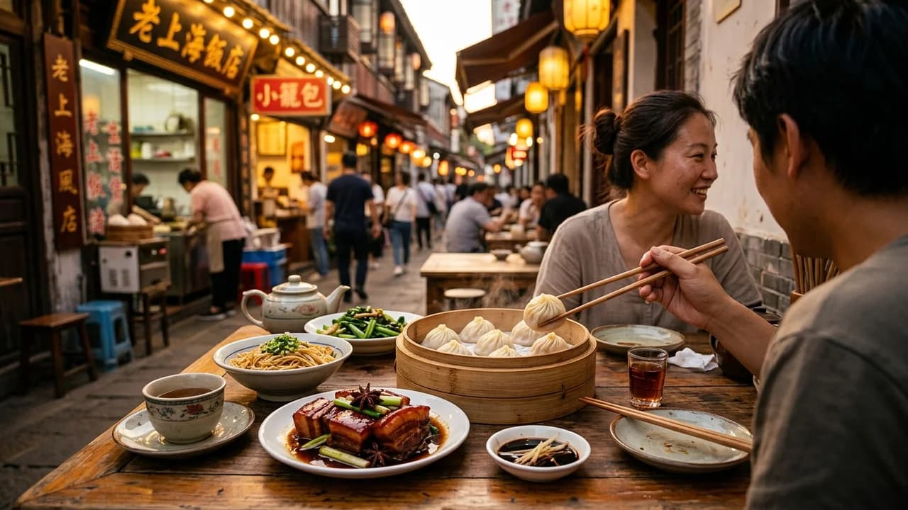 Authentic local cuisine dining experience in Shanghai