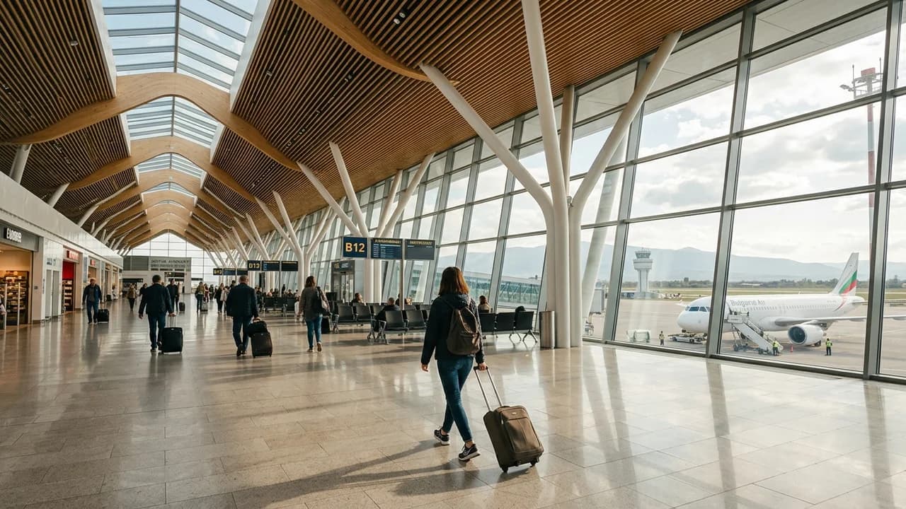 International terminal interior at Sofia airport