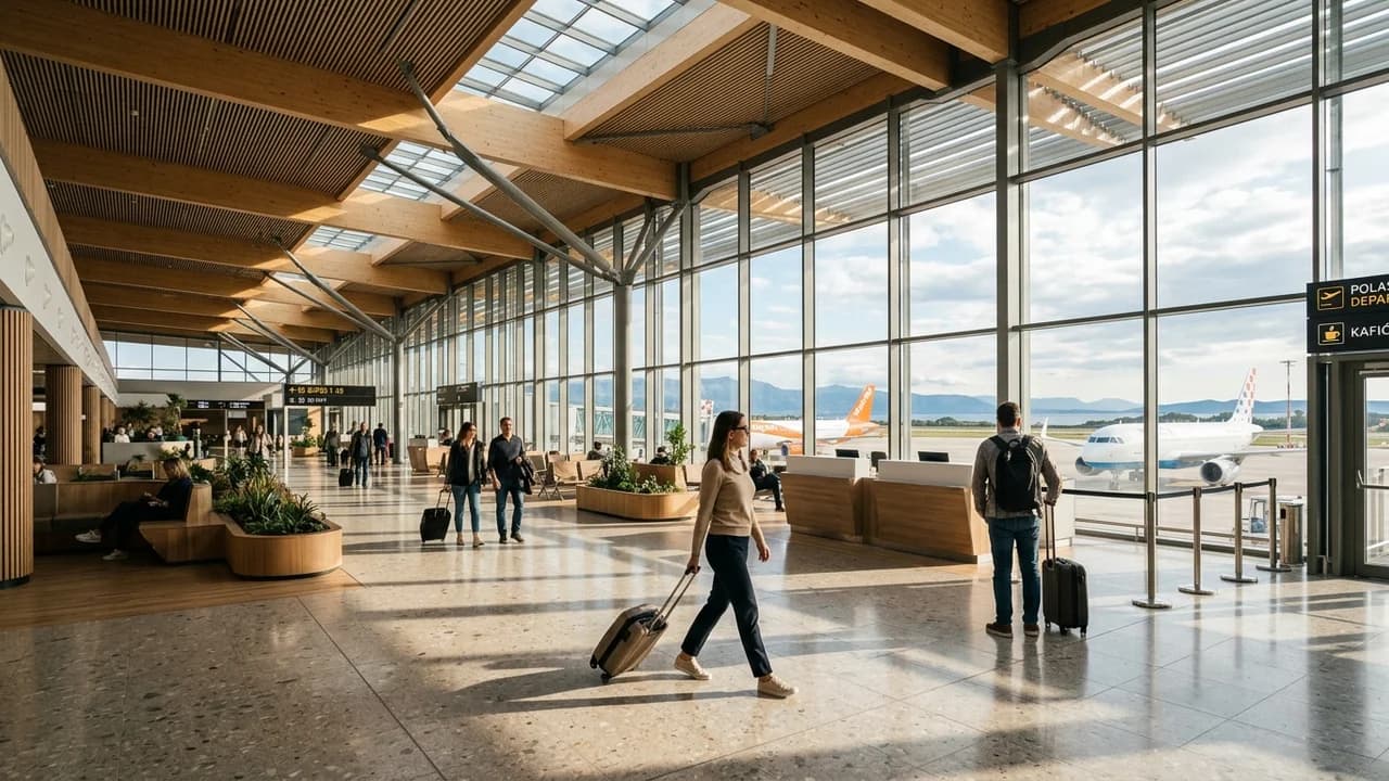 International terminal interior at Split airport