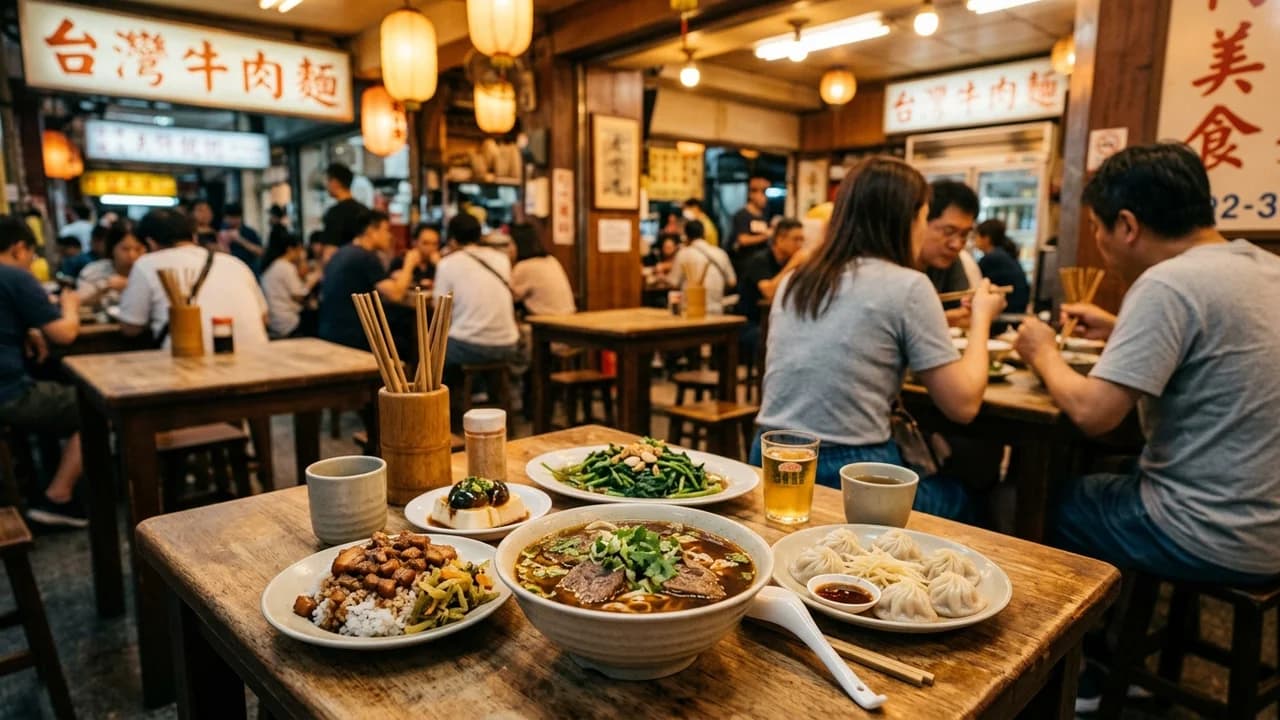 Authentic local cuisine dining experience in Taipei