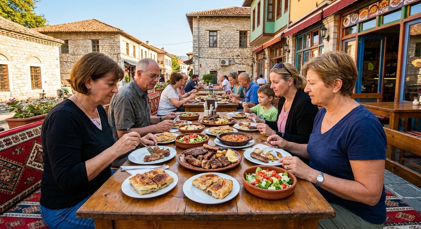 Traditional Albanian cuisine and dining experience in Tirana