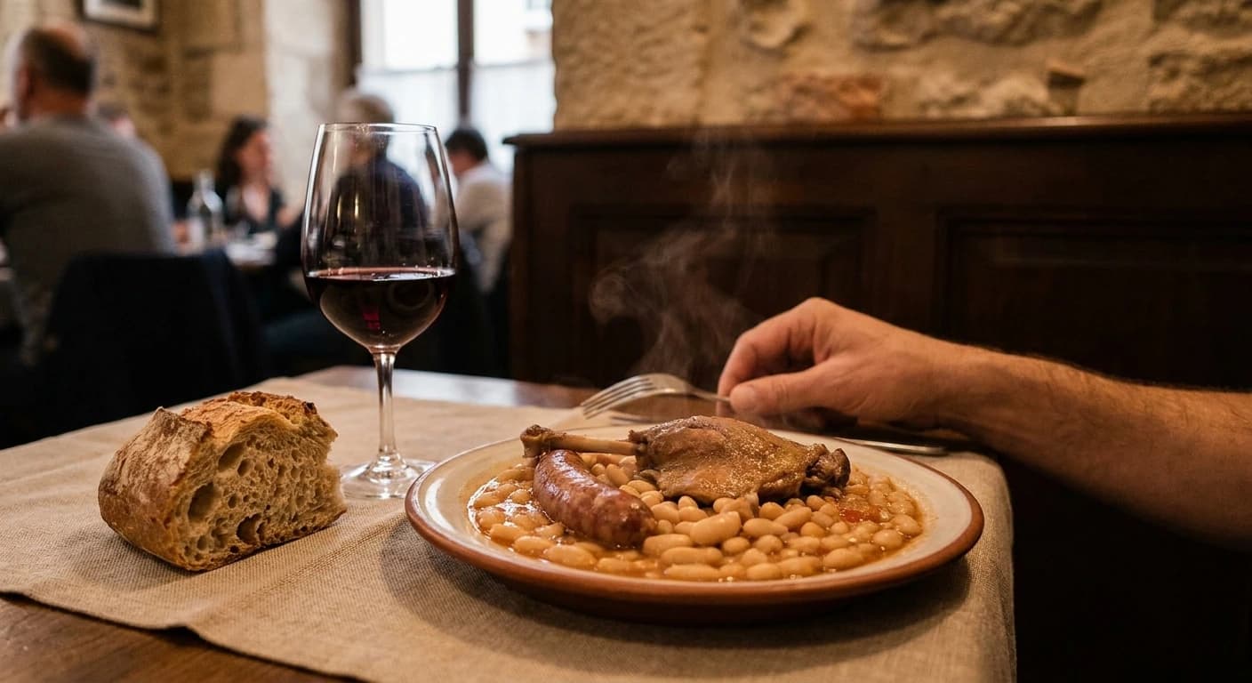 Traditional cassoulet and southwestern French cuisine served in a Toulouse brasserie