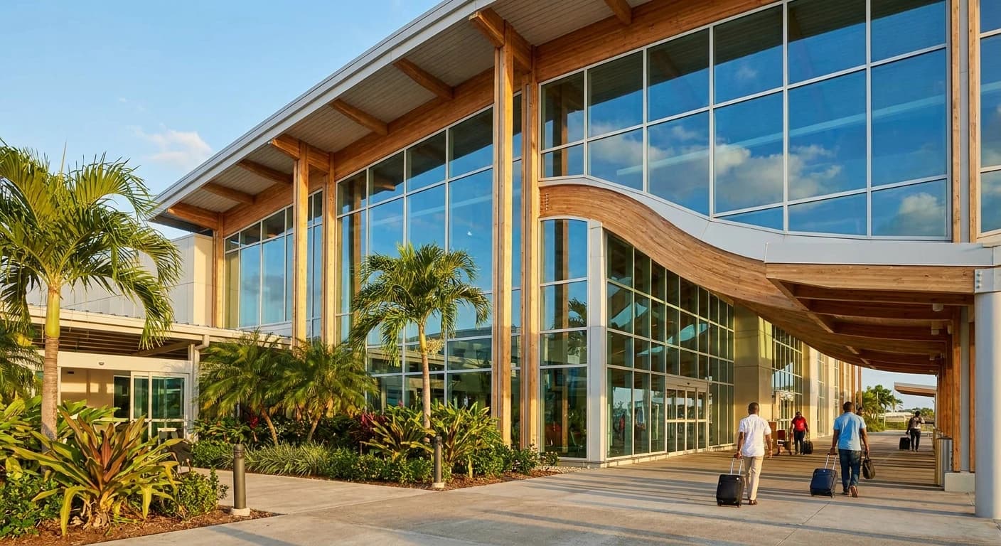 Piarco International Airport terminal in Port of Spain, Trinidad