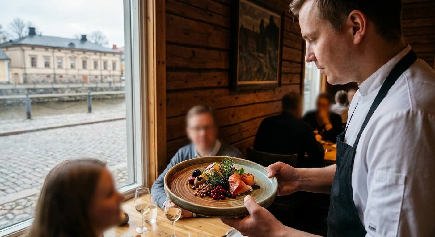 Nordic fine dining experience with local Finnish ingredients in Turku
