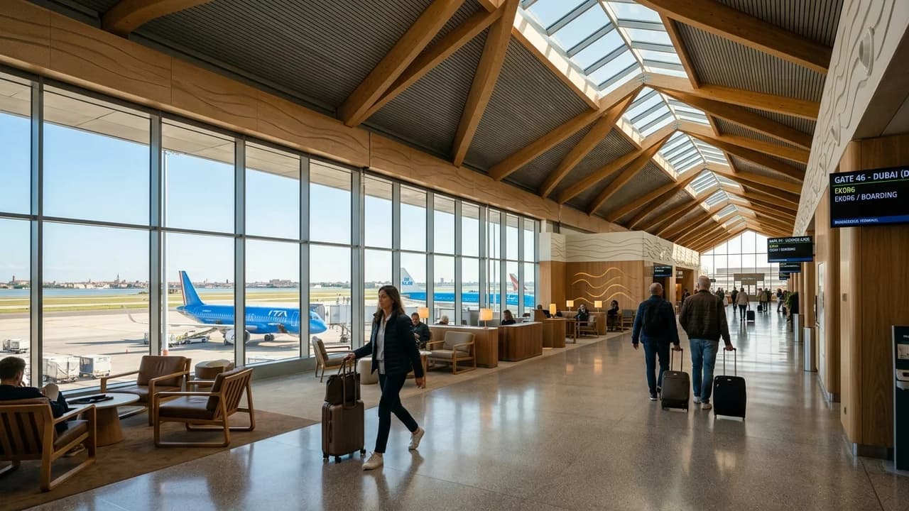 International terminal interior at Venice airport