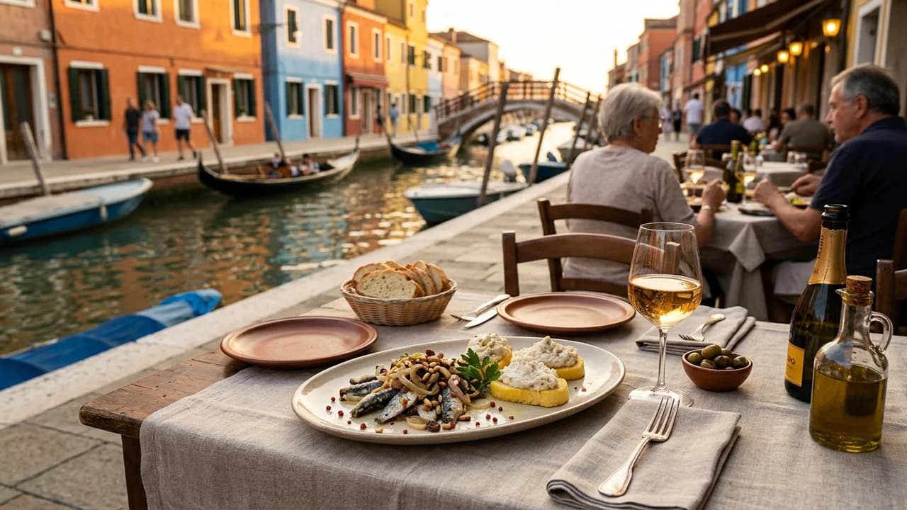 Authentic local cuisine dining experience in Venice