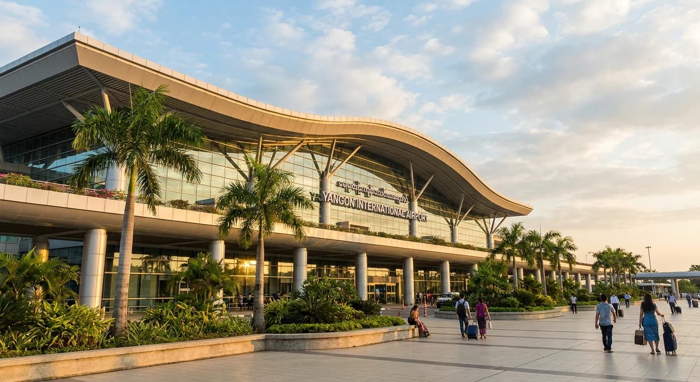 Yangon International Airport modern terminal