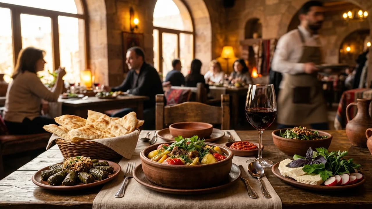 Authentic local cuisine dining experience in Yerevan