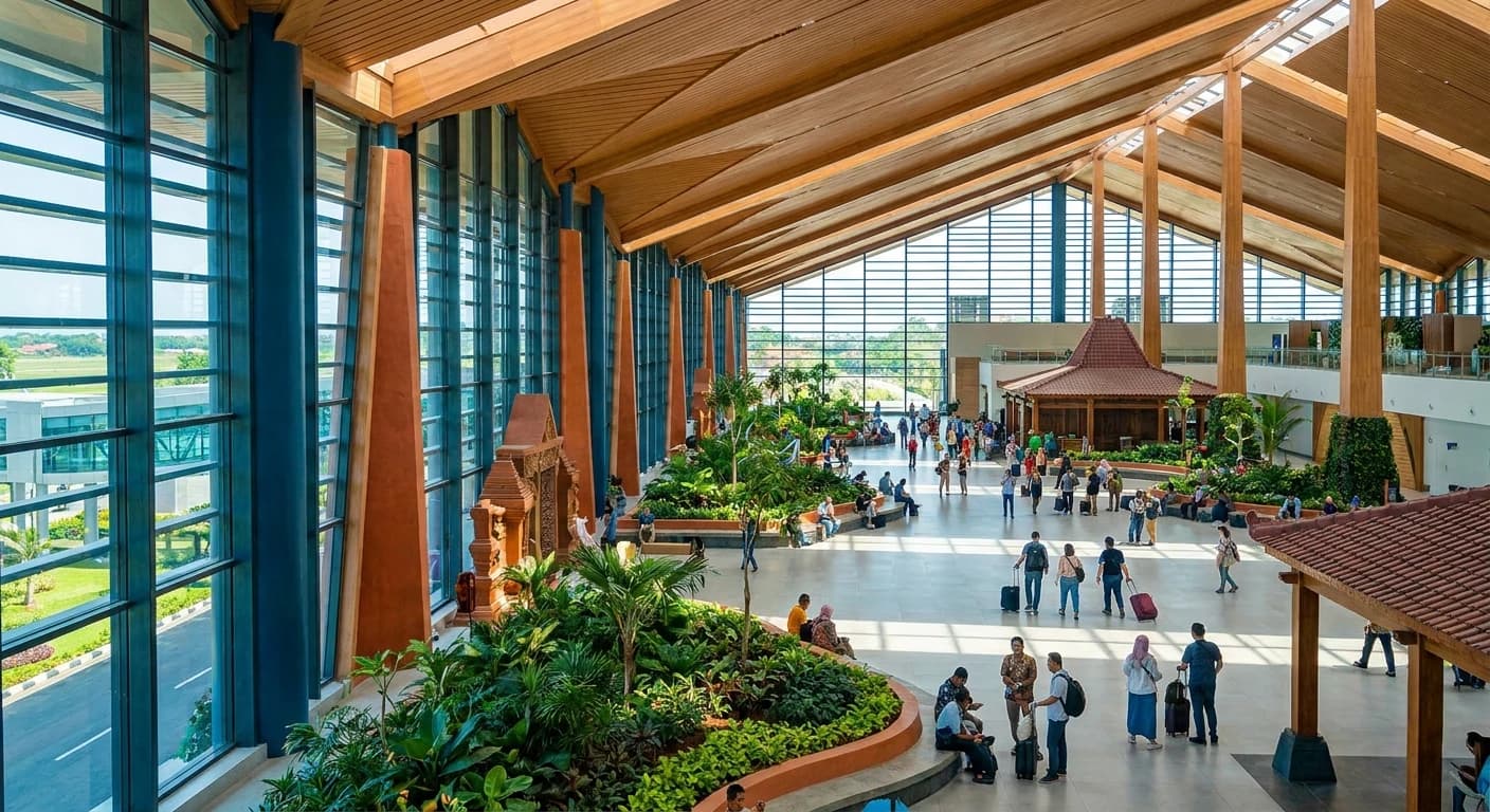 Modern terminal at Yogyakarta International Airport