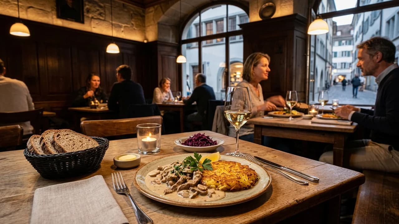 Authentic local cuisine dining experience in Zurich