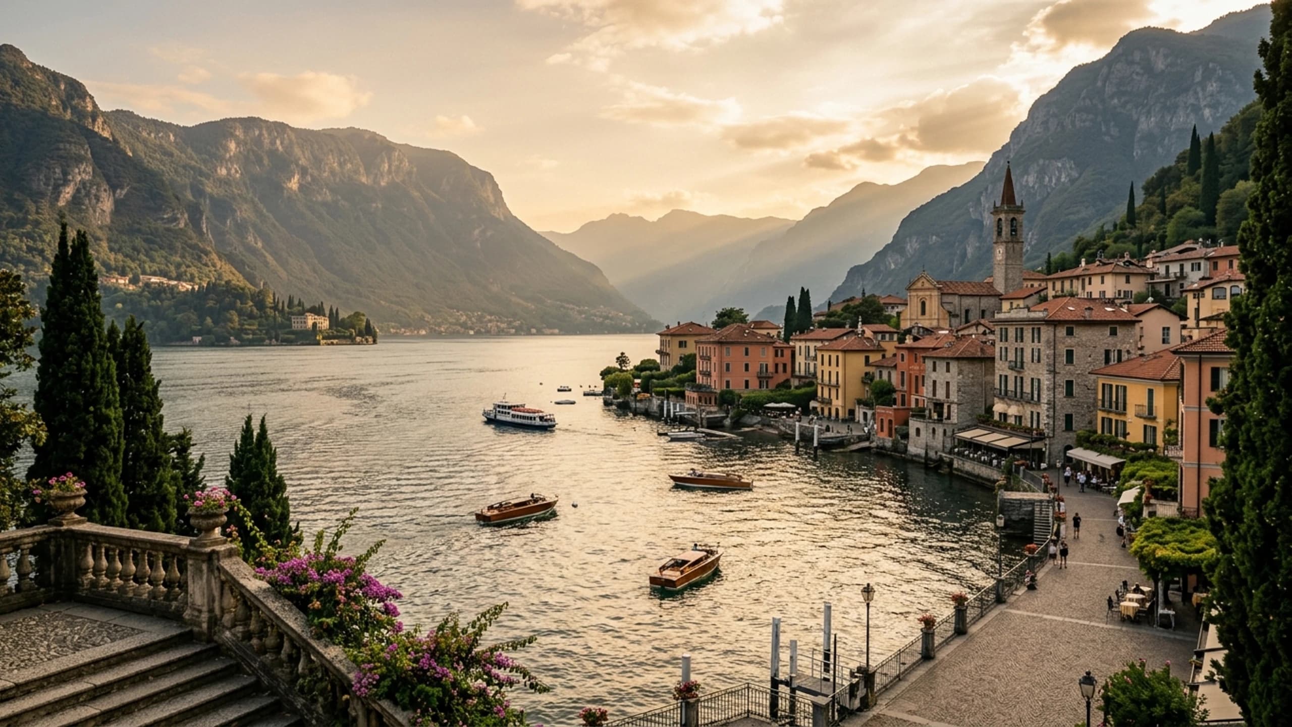 Lake Como background
