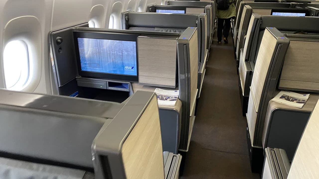 ANA The Room 777-300ER business class suite with sliding door