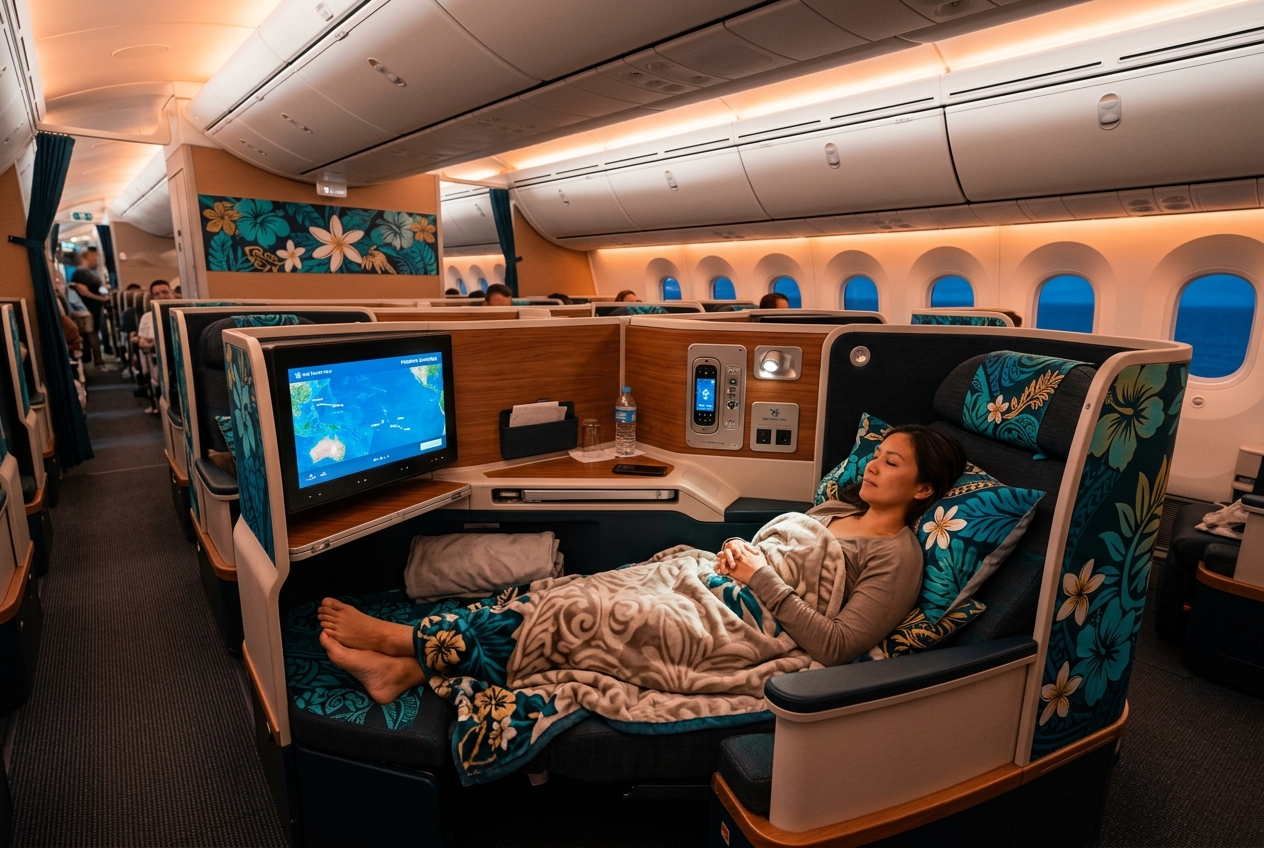 Air Tahiti Nui Poerava Business cabin