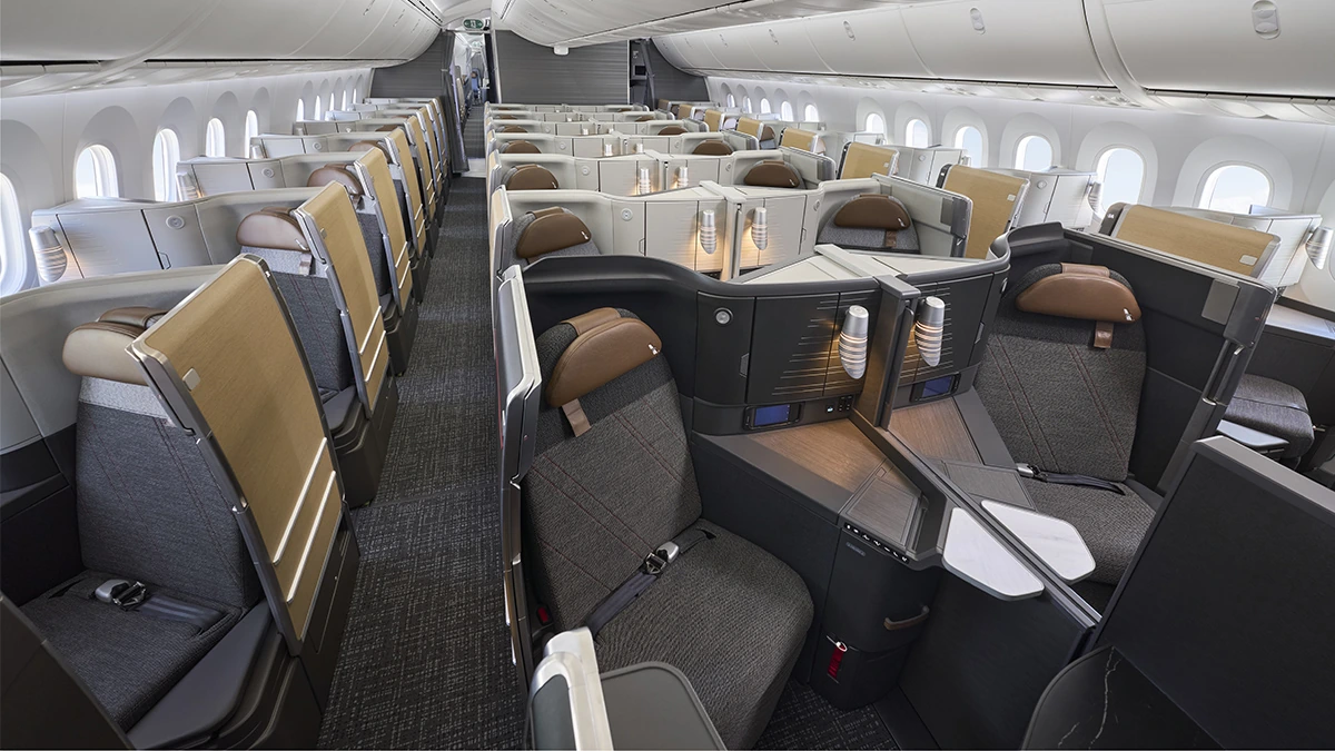 American Airlines Flagship Business cabin