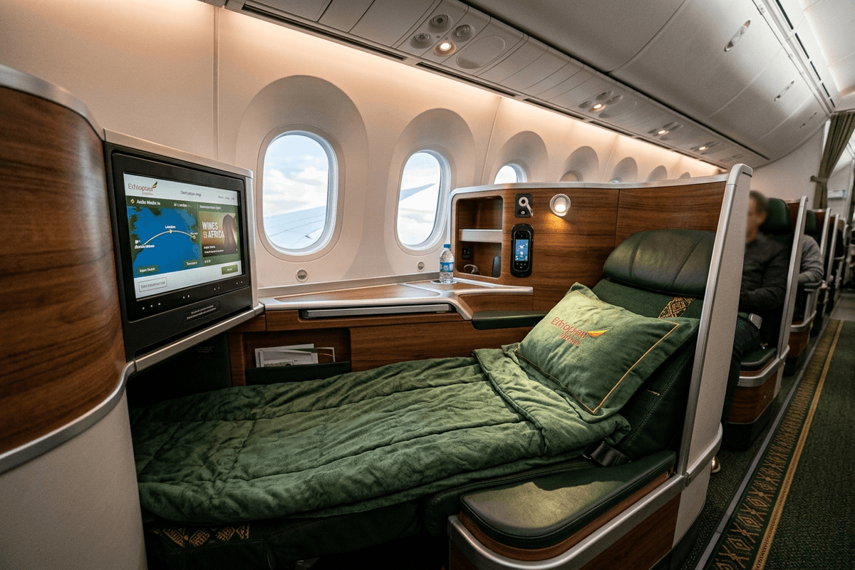 Ethiopian Airlines Cloud Nine cabin