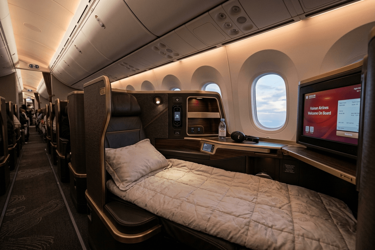 Hainan Airlines Business Class cabin