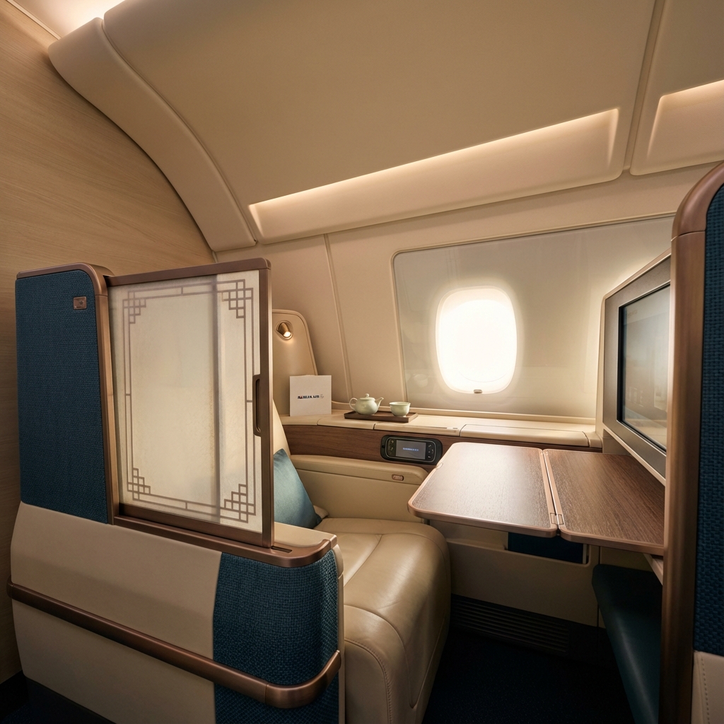 Korean Air Prestige Class cabin
