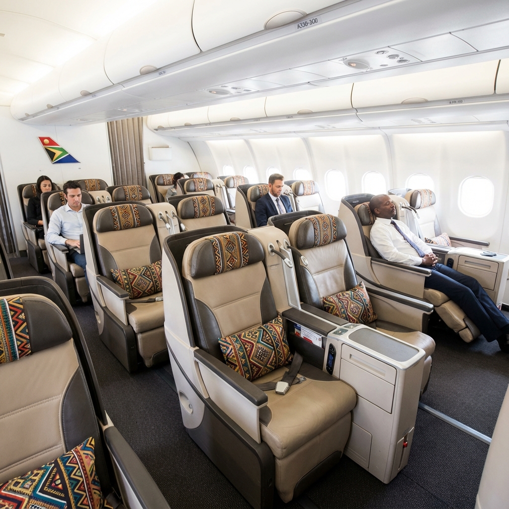 South African Airways SAA Business cabin
