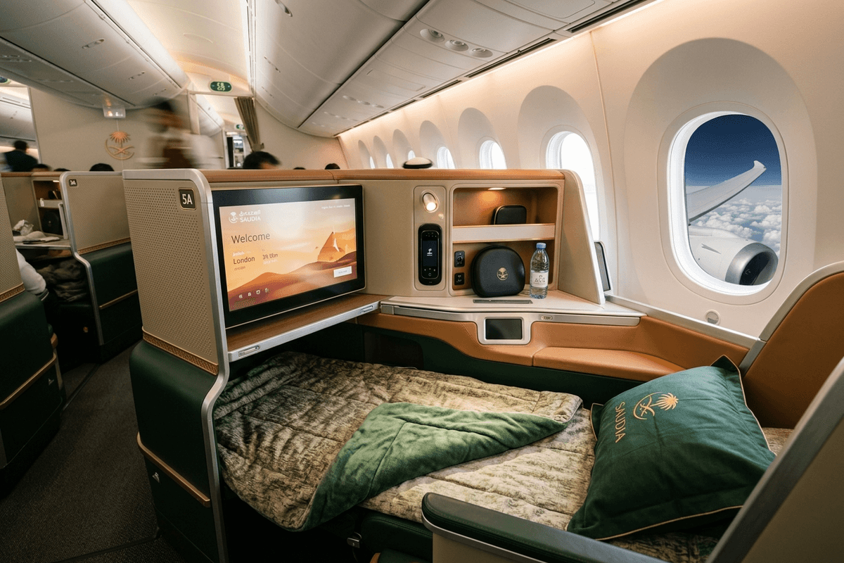 Saudia Saudia Business cabin