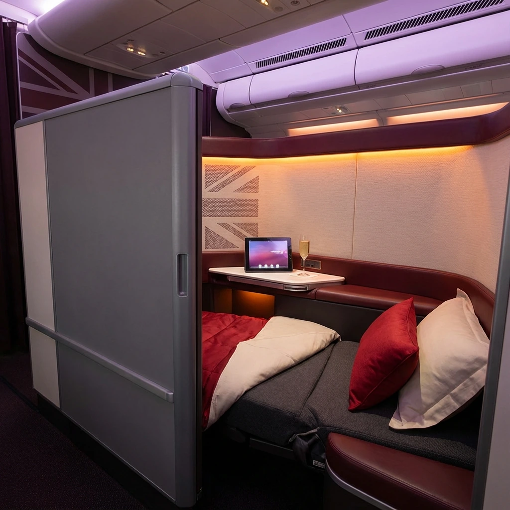 Virgin Atlantic Upper Class cabin