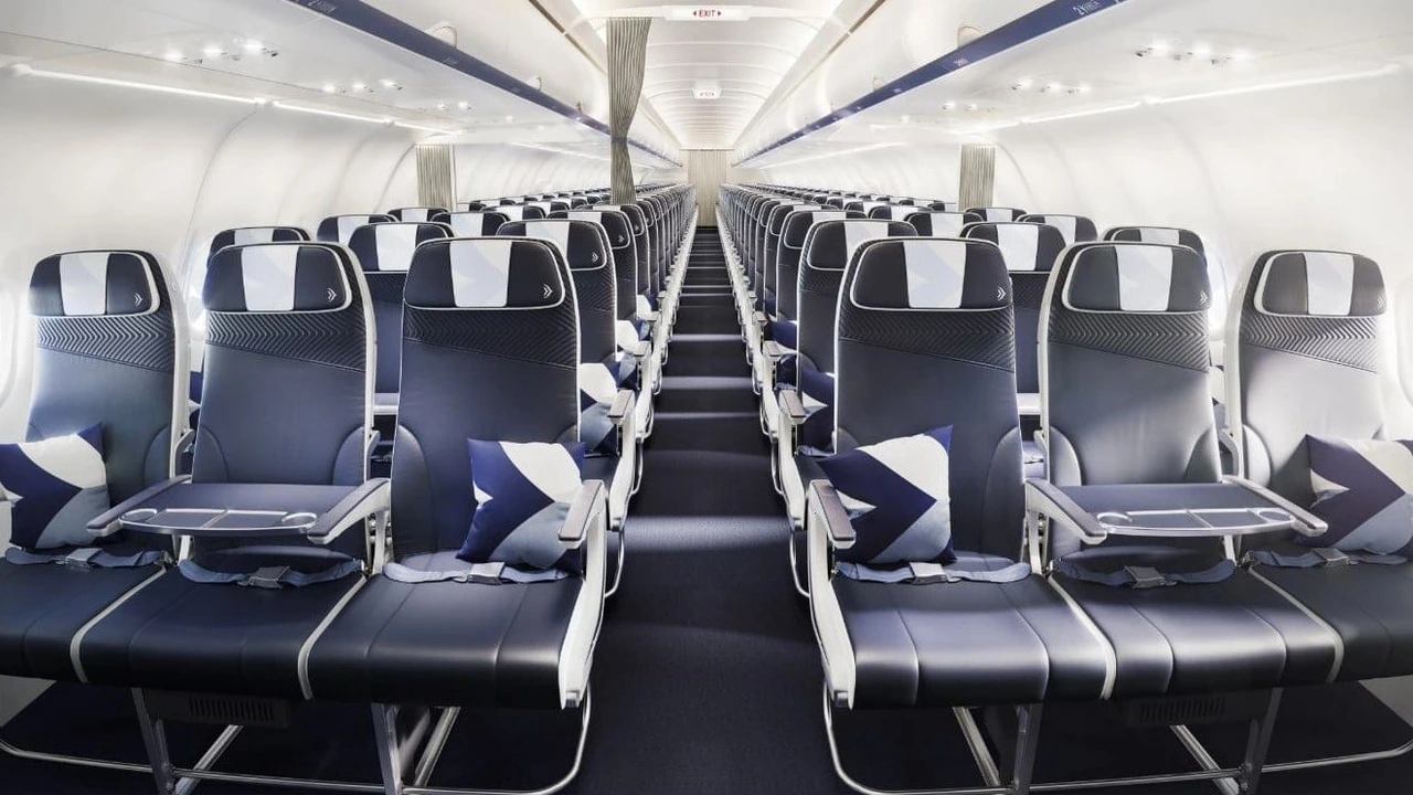 Aegean Airlines business class seat — premium cabin on flights to Kos