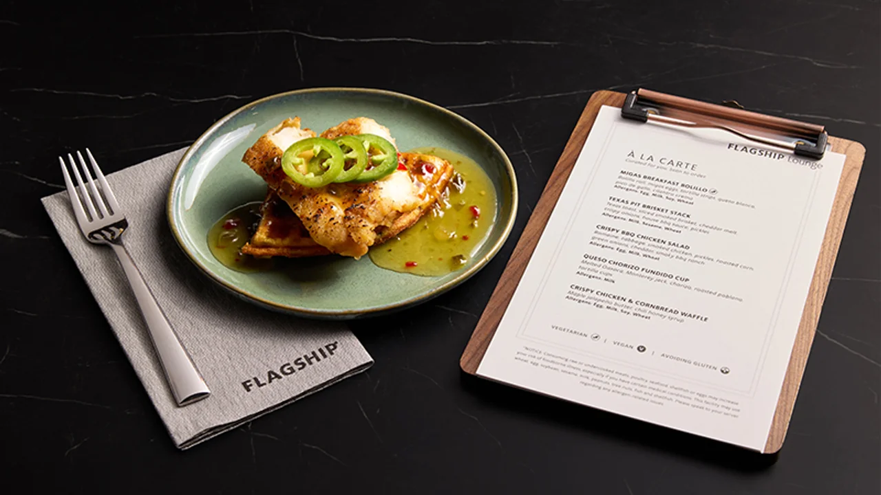 American Airlines Flagship Business business class dining and meal service