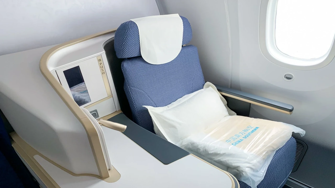 China Southern Airlines Business Class business class seat and cabin